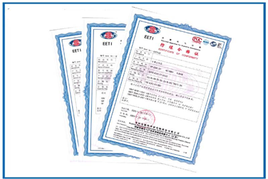 Case of  Ex Certificate for Industrial Vacuum Cleaners
